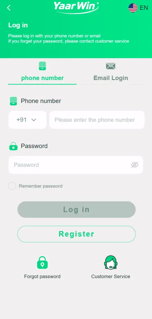 yaarWwin-game-login- how-to-sign-in